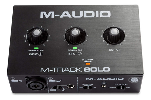 M-audio M-track Solo: Interfaz De Audio Usb Para Grabación, 
