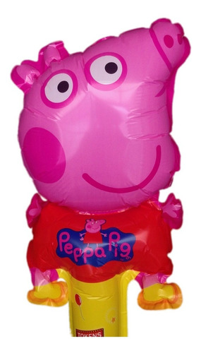 Globos Infantil Pepa Pig Cumpleaños Souvenir Grande Cascabel