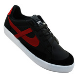 Tenis Panam 010737-0065 Negro/rojo Sintético