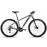 Bicicleta Bike Aro 29 Mtb Freio Disco 21v Gts Pro M5 Intense Cor Cinza/preto Tamanho Do Quadro 21