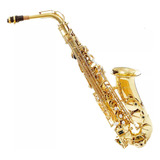 Saxofon Ato Eb Laqueado Dorado Cnsx005