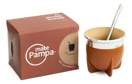 Mate Pampa Camionero Incluye Bombilla Térmico Caja Colores