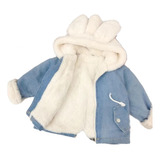 Chaqueta Vaquera Gruesa De Terciopelo Rabbit Ears Kids Plus