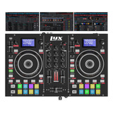 Lyxjam Controlador De Dj Portátil De 2 Cubiertas, Consola .