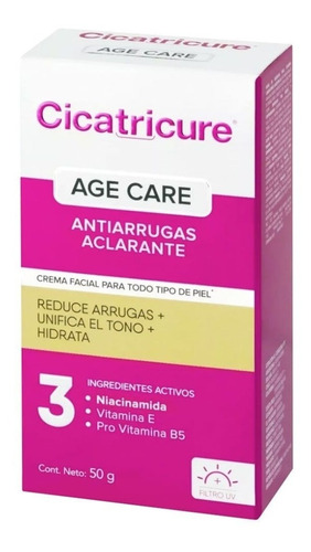 Cicatricure Age Care Aclarante X 50g Antiarrugas 3 En 1 