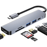 Adaptador Usb-c Dock Thunderbolt Hdmi P/ Macbook Air Pro M1