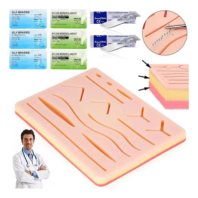 Pad Para Práctica De Sutura Insiciones Pad De Sutura | MercadoLibre