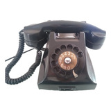 Telefone Antigo Baquelite Preto Ericsson Disco. Decorativo 