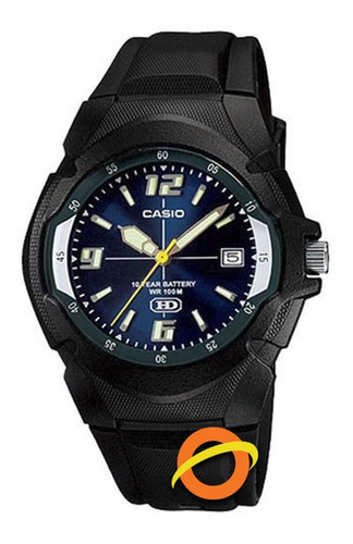 Reloj Casio Mw600 Analogico Sumergible 100m Pila 10 Años