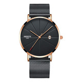 Reloj Nibosi Classic Ultra-delgado De Cuarzo Para Hombre