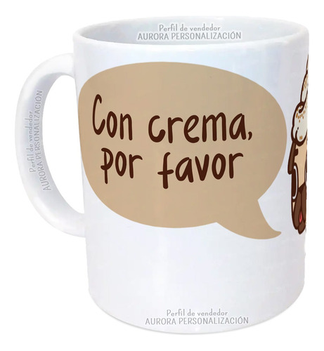 Mug Taza Kawaii Tierno Café Regalo Cute Pug Perro