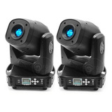 2x Moving Head Spot Led 100w 8 Cores 14 Desenhos Com Prisma