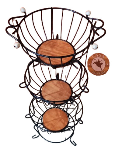Fruteira Artesanal Rustica De Chão Alta Durabilidade