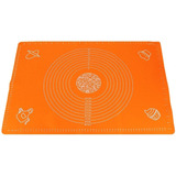 Tapete De Silicona Para Hornear Grande Antiadherente 64 X 46 Color Naranja