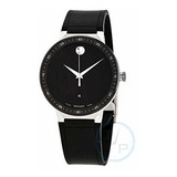Reloj De Ra - Men's Swiss Sapphire Black Rubber Strap Watch 