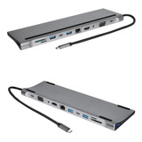 Dockstation Usb-c 11 Saídas Hub Dell Xps, Latitude, Inspiron