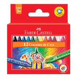 Crayones Crayon Faber De Cera Faber Castell X 12 Colores Color Multicolor