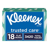 Trusted Care Everyday Facial Tissues, 18 Flat Boxes, 19...