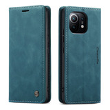 Capa De Couro Para Xiaomi 12 Pro 10t Capa Para Redmi Note1 Cor Azul Redmi K40/redmi K40 Pro/xiaomi Poco F3/xiaomi Mi 11i/xiaomi Mi 11x/xiaomi