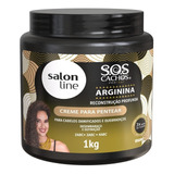 Creme Para Pentear Sos Cachos Arginina 1kg Salon Line