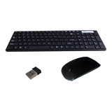 Kit Teclado Y Mouse Óptico Inalambrico P. Pc Usb Sin Cables