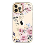 Funda Transparente Para iPhone 11 Pro Max Diseno Floral