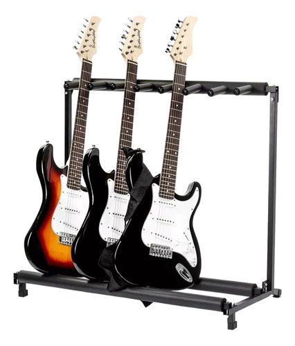 Suporte Estante Rack Chão Para 5 Instrumentos Musicais