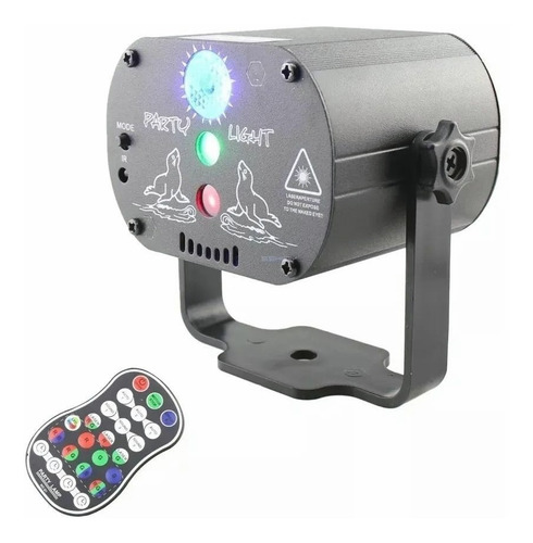 Luz Disco Led Rgb Láser Proyector Disco Fiestas 60 Patrones