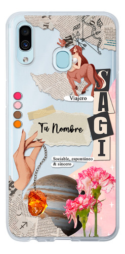 Funda Para Galaxy Mujer Signo Zodiaco Sagitario Con Nombre