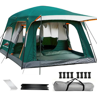 Casa De Campaña 2 Cuartos 1 Sala Extra Grande Imp 430x305 cm JM VAAL Color Verde Oscuro | Envío gratis