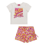 Conjunto Infantil Feminino Momi Mini Wavy Heart