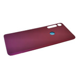 Tapa Trasera Compatible Motorola G8 Play Color Rojo Violeta