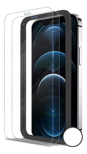 2 Vidrios Templados + Kit De Instalacion iPhone 12/12pro Max