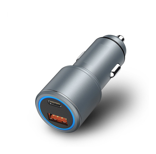 Carregador Veicular 38w Turbo Usb / Usb-c Carga Ultra Rápida