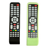 Control Letras Azules Compatible Con Jvc Smart Tv Mas Funda