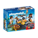 Playmobil 6683 Piratas Cofre Tesoro Escondido Calavera Color Multicolor