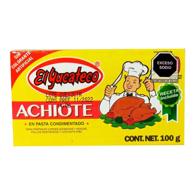 Achiote El Yucateco en Pasta 100gr | MercadoLibre