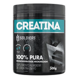 Creatina Monohidratada Pote 300g - 100% Pura - Soldiers Nutrition