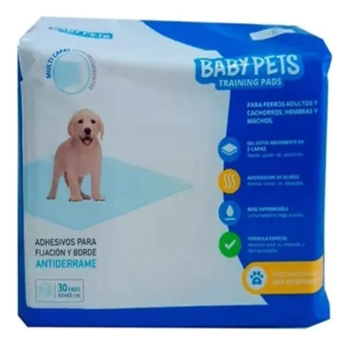 Sabanillas Babypets 30pads 60x60 Cm 1 Paquete