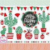 Kit Cliparts Cactus Navidad Imagenes Png Navideños #n106