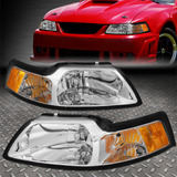 Faros Ford Mustang Cromados 1999-2000-2001-2002-2003-2004