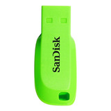 Sandisk Memoria Usb 2.0 Cruzer Blade 16gb Sdcz50 Verde Nueva