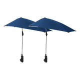 2x Toldos De Sombrilla Ajustable Plegable De Parasol Para