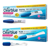 Test De Embarazo Clearblue Digital + Plus Pack De 2 Pruebas