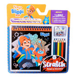 Scratch Blippi Libro Para Colorear Y Raspar Con Acc Premium