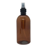 Envase Plastico Botella Ambar 500 Cc Atomizador Spray X20