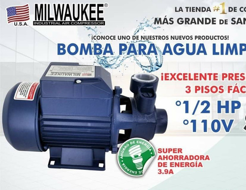 Bomba De Agua 1/2hp Milwaukee 110vca 