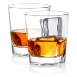 Nelio Dof Juego De 6 Vasos De Vidrio Grueso 200 Ml Whiskey Color Transparente