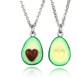 Collar Parejas Aguacate Amor  Y Amistad 