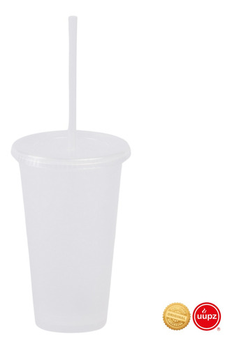 100 Vasos Cafeteros 16 Oz Con Tapa Plana Y Popote